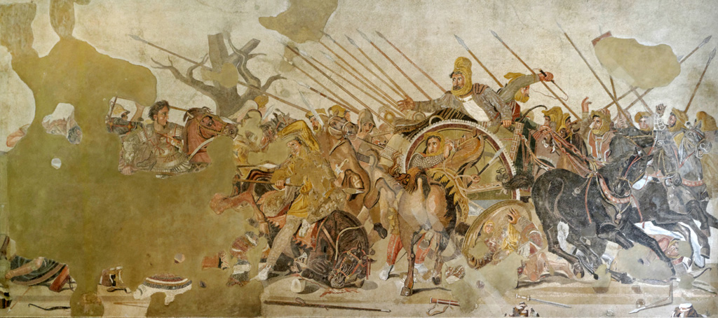 Alexander mosaic from Pompeii: Battle of Issus