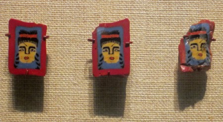 mosaic plaques, possibly elite theatre tickets, from ancient Egypt