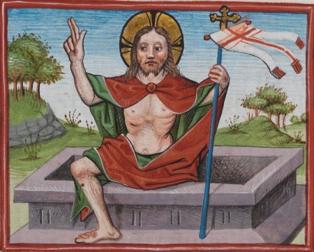 Christ rising from the dead