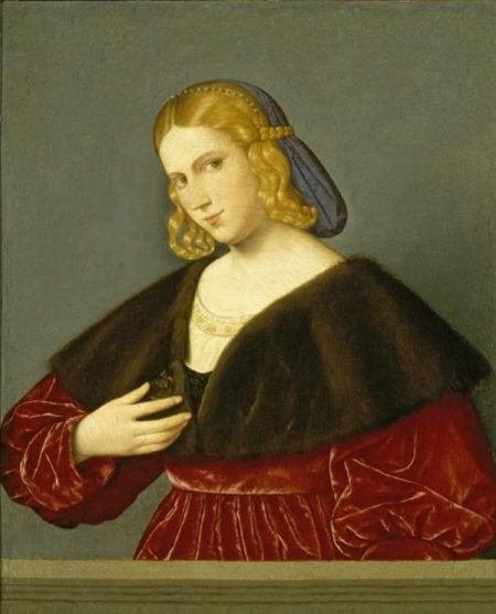 Venetian woman wearing fancy dress